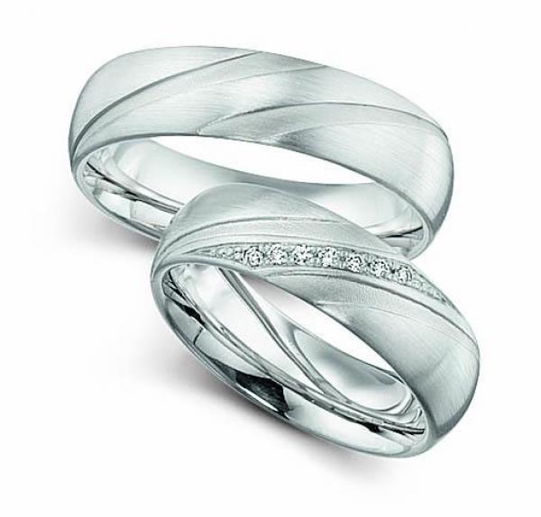 Trauringe Weissgold von Fischer 06 05378/060